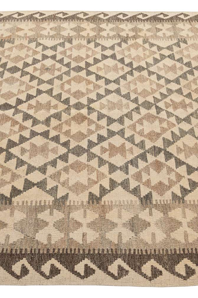 4' 11 x 6' 5 Hand Woven Kilim Maymana Wool Rug