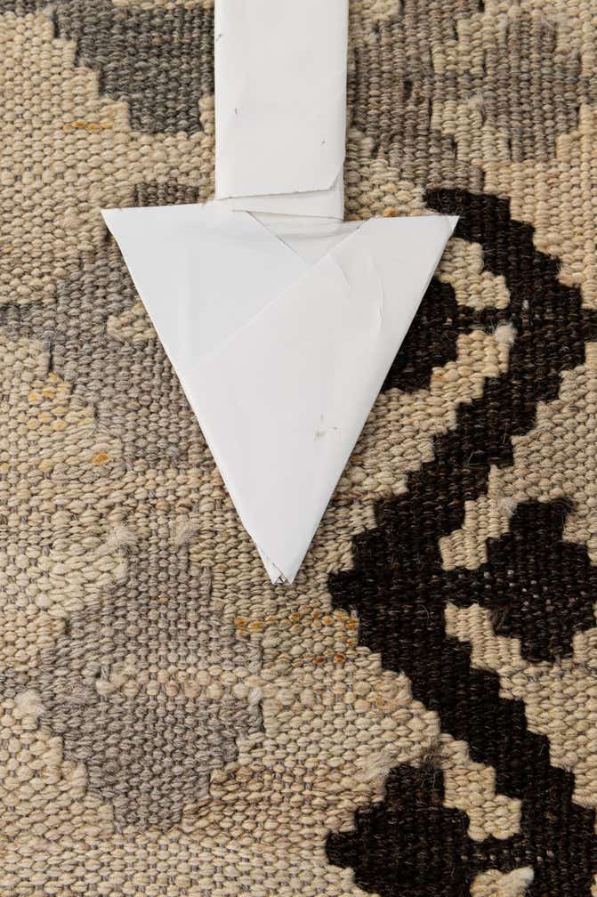 5' x 6' 8 Hand Woven Kilim Maymana Wool Rug