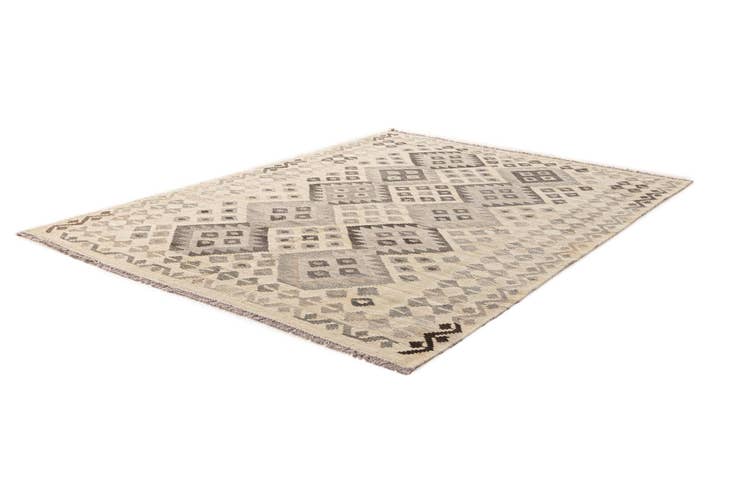 Detail image of 5' x 6' 8 Hand Woven Kilim Maymana Wool Rug