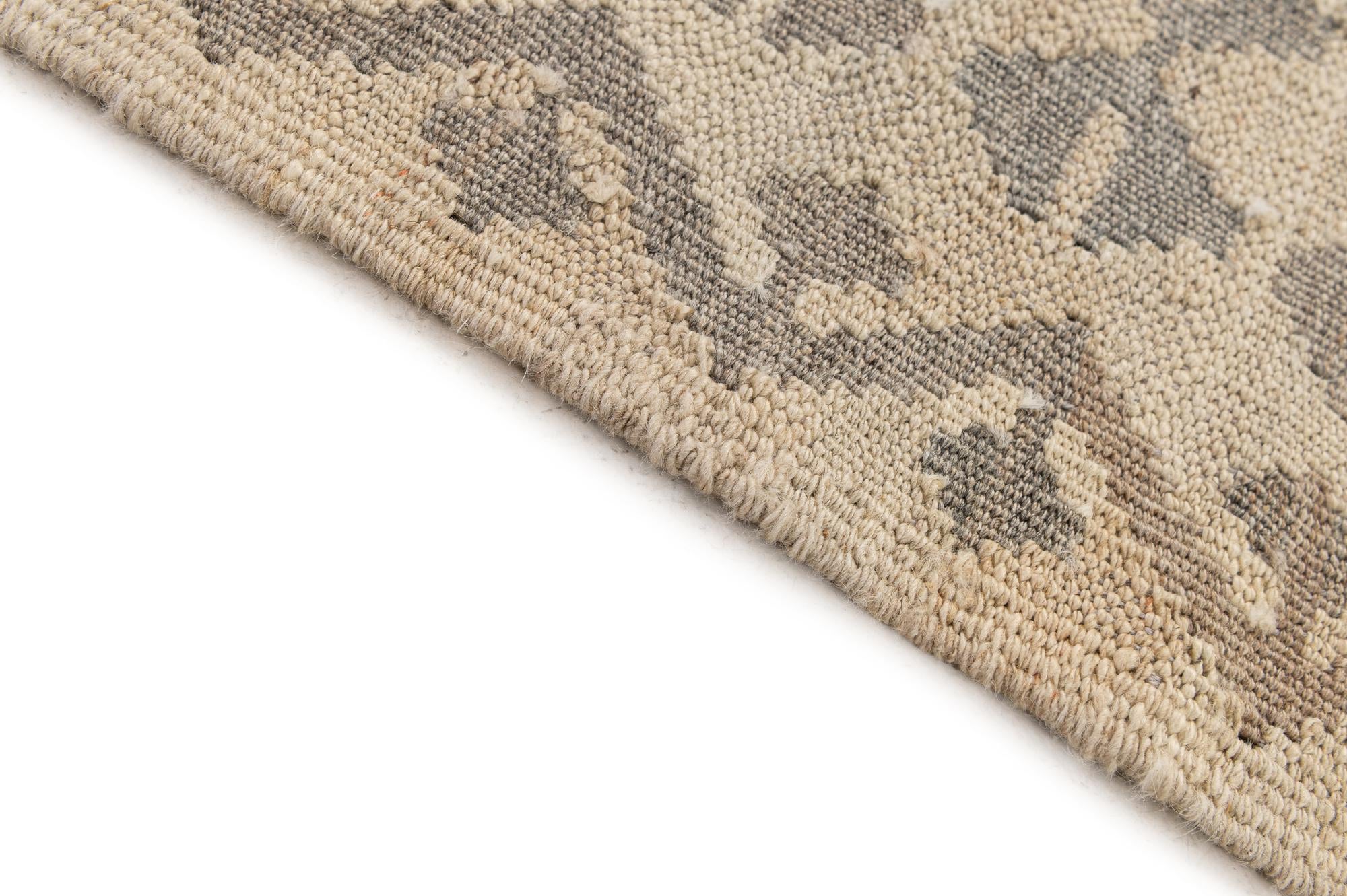 5' x 6' 8 Hand Woven Kilim Maymana Wool Rug