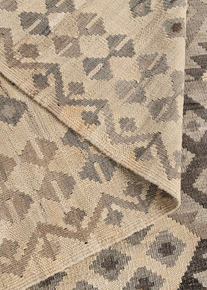 5' x 6' 8 Hand Woven Kilim Maymana Wool Rug