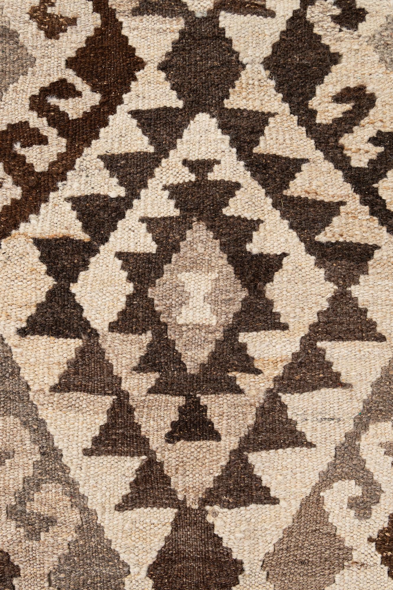 5' x 6' 10 Hand Woven Kilim Maymana Wool Rug
