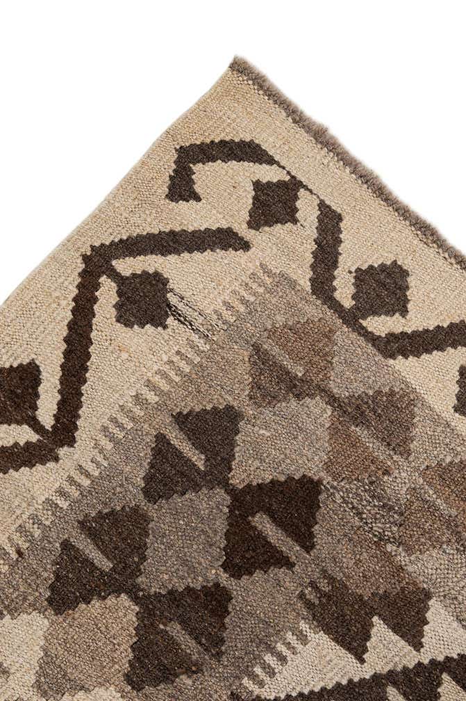5' x 6' 10 Hand Woven Kilim Maymana Wool Rug