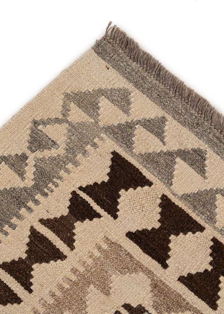 5' x 7' 1 Hand Woven Kilim Maymana Wool Rug