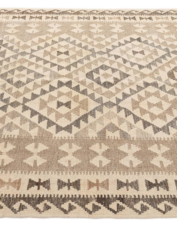 Detail image of 4' 11 x 6' 8  Hand Woven Kilim Maymana Wool Rug