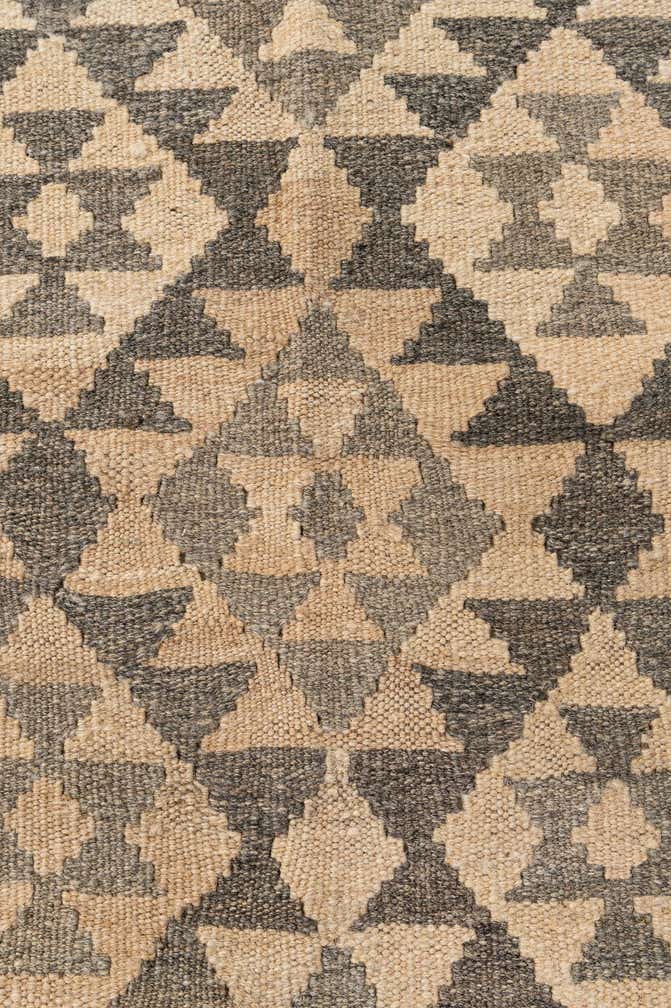 4' 11 x 6' 11 Hand Woven Kilim Maymana Wool Rug