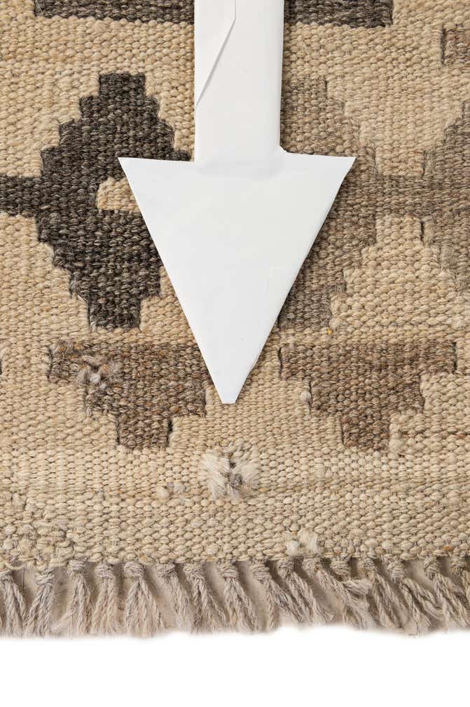 5' 2 x 6' 8 Hand Woven Kilim Maymana Wool Rug