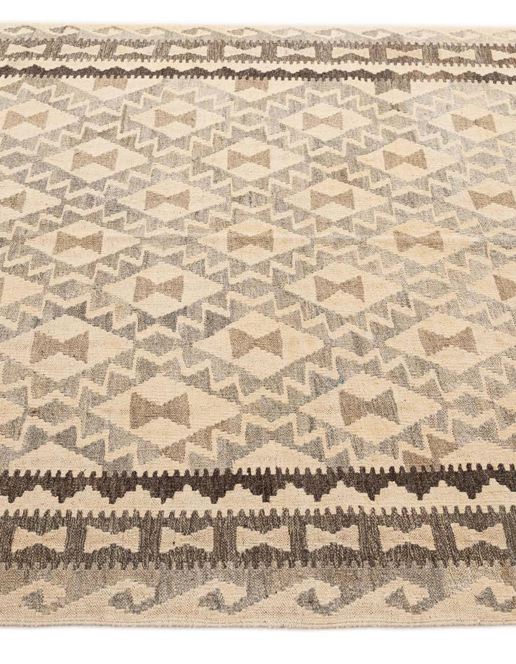 Detail image of 5' 3 x 6' 8  Hand Woven Kilim Maymana Wool Rug