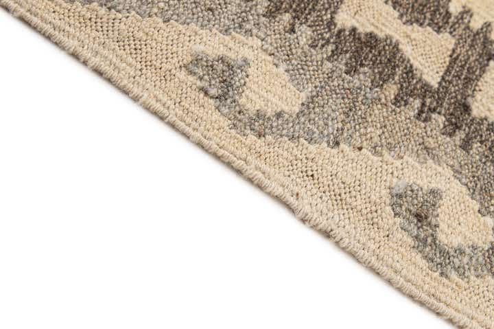 5' 3 x 6' 8 Hand Woven Kilim Maymana Wool Rug
