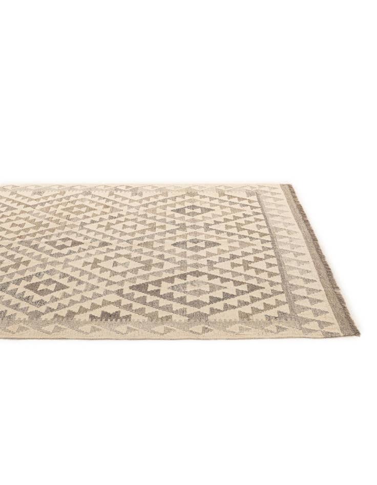 Detail image of 5' 3 x 6' 7  Hand Woven Kilim Maymana Wool Rug