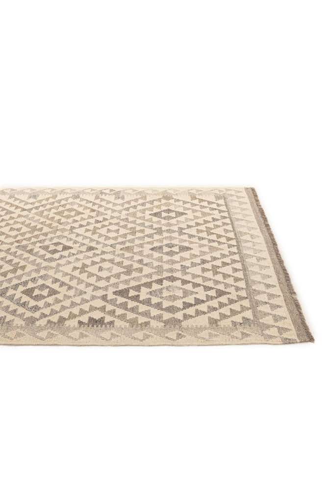 5' 3 x 6' 7 Hand Woven Kilim Maymana Wool Rug
