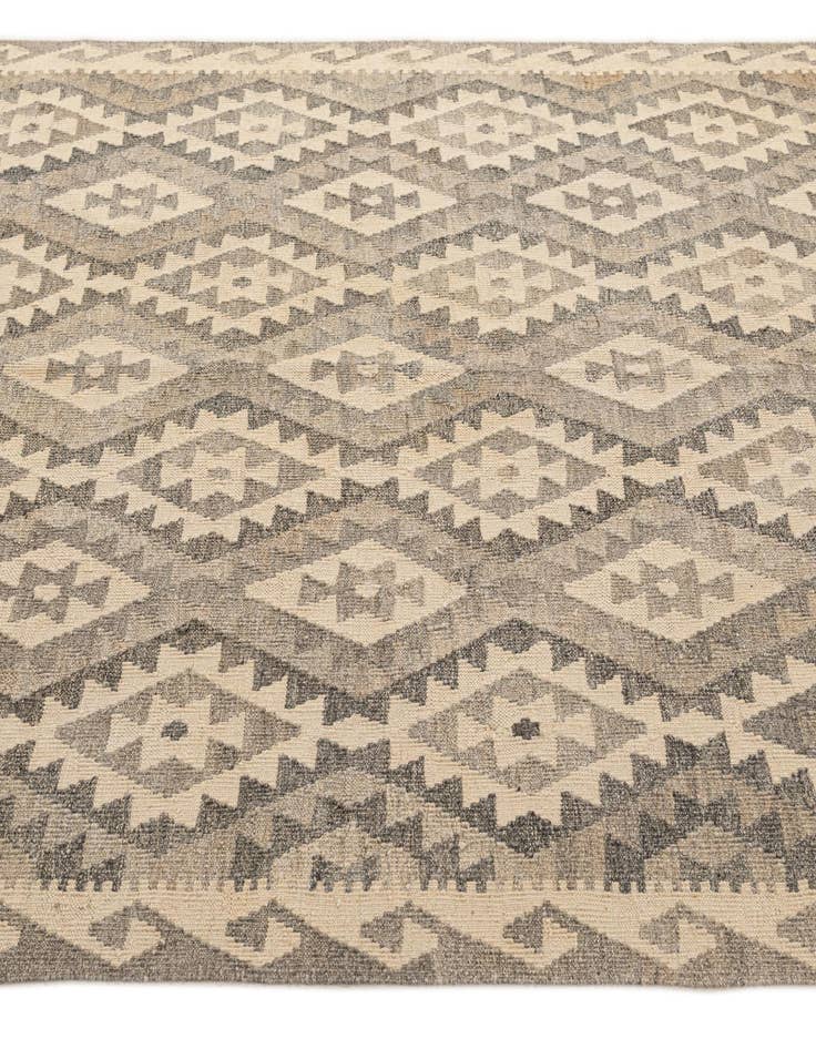 Detail image of 5' 3 x 6' 5  Hand Woven Kilim Maymana Wool Rug