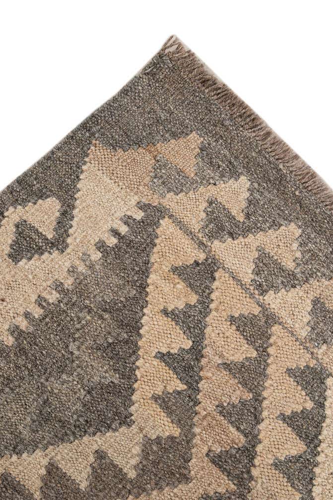 5' 3 x 6' 7 Hand Woven Kilim Maymana Wool Rug