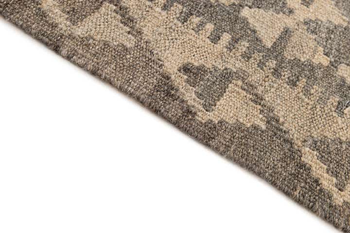 5' 2 x 6' 11 Hand Woven Kilim Maymana Wool Rug