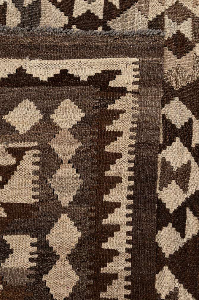 6' 7 x 8' 11 Hand Woven Kilim Maymana Wool Rug
