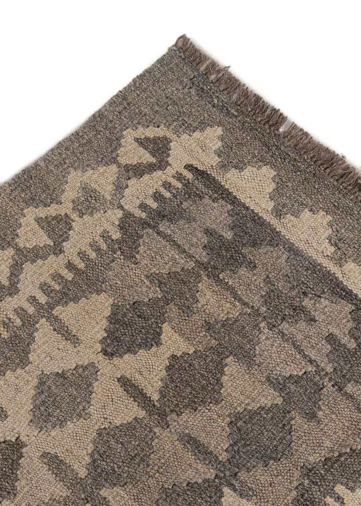 6' 9 x 9' 7 Hand Woven Kilim Maymana Wool Rug