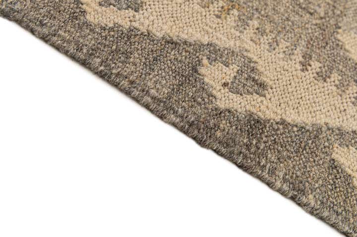 6' 8 x 9' 6 Hand Woven Kilim Maymana Wool Rug