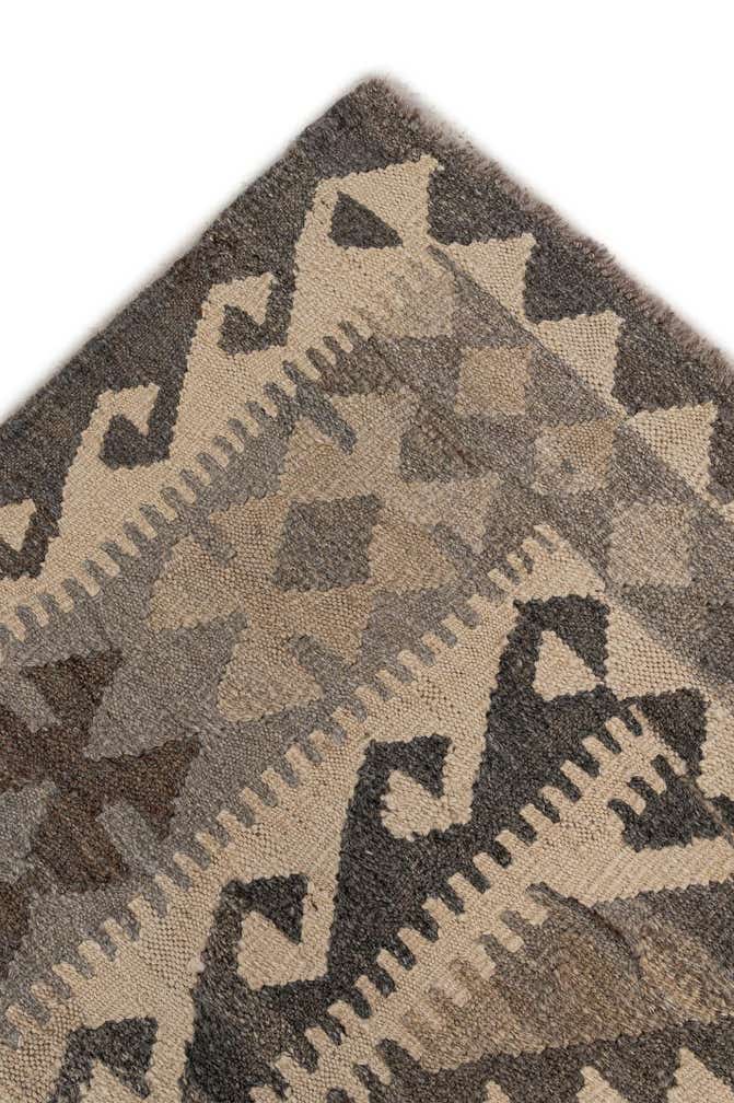 6' 7 x 9' 8 Hand Woven Kilim Maymana Wool Rug