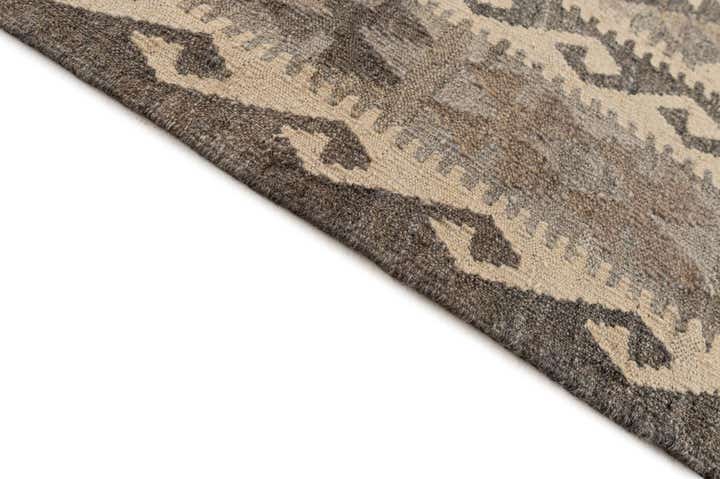 6' 7 x 9' 8 Hand Woven Kilim Maymana Wool Rug