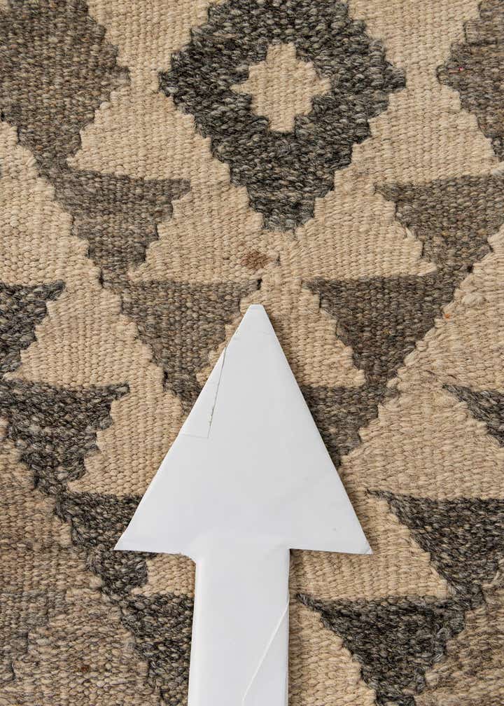 6' 7 x 9' 8 Hand Woven Kilim Maymana Wool Rug