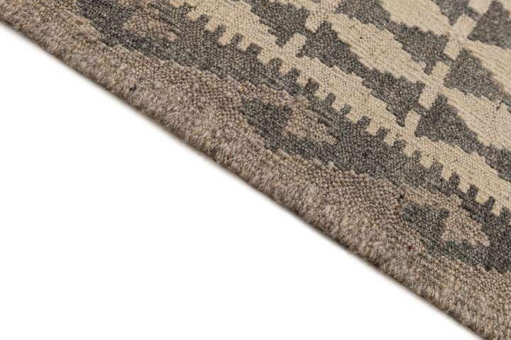 6' 8 x 9' 7 Hand Woven Kilim Maymana Wool Rug