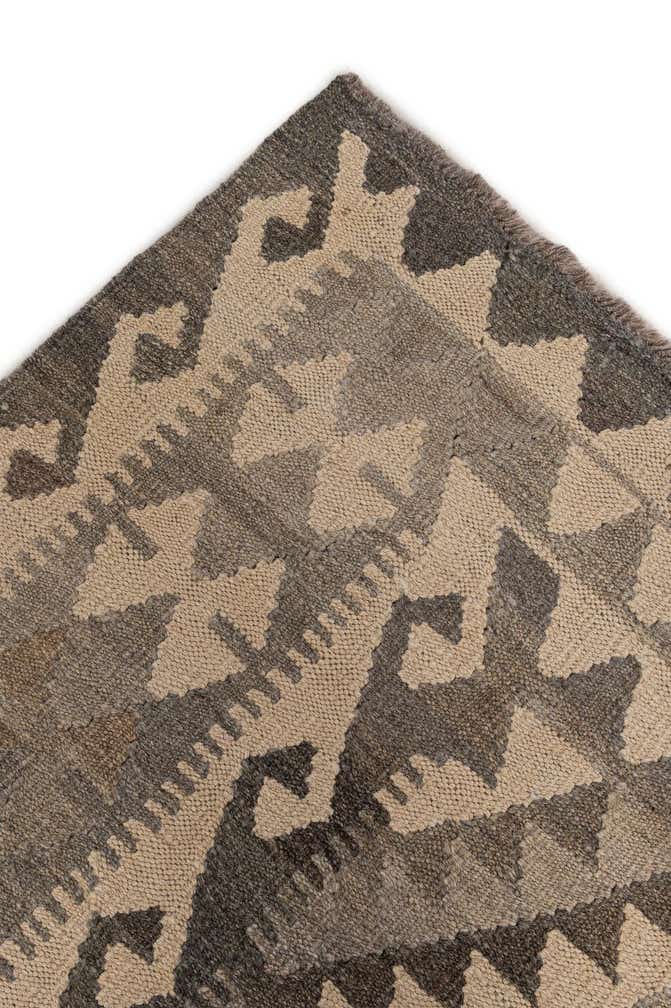 6' 8 x 9' 7 Hand Woven Kilim Maymana Wool Rug