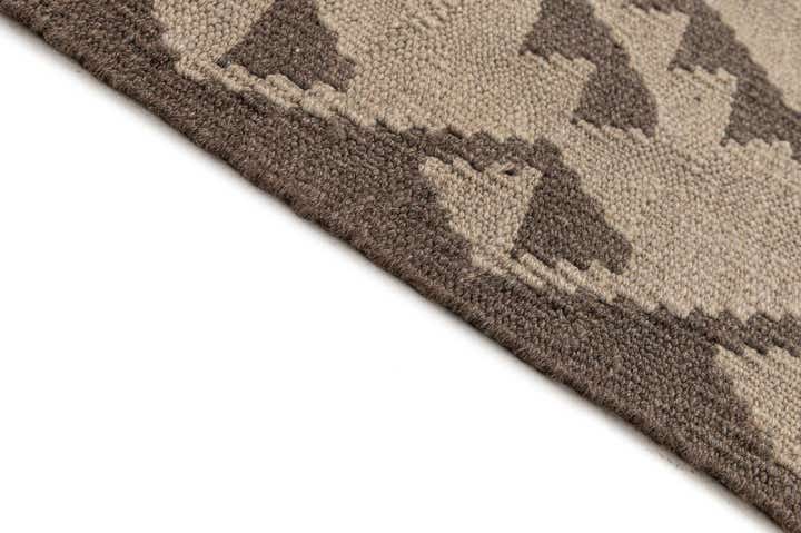 6' 5 x 9' 9 Hand Woven Kilim Maymana Wool Rug