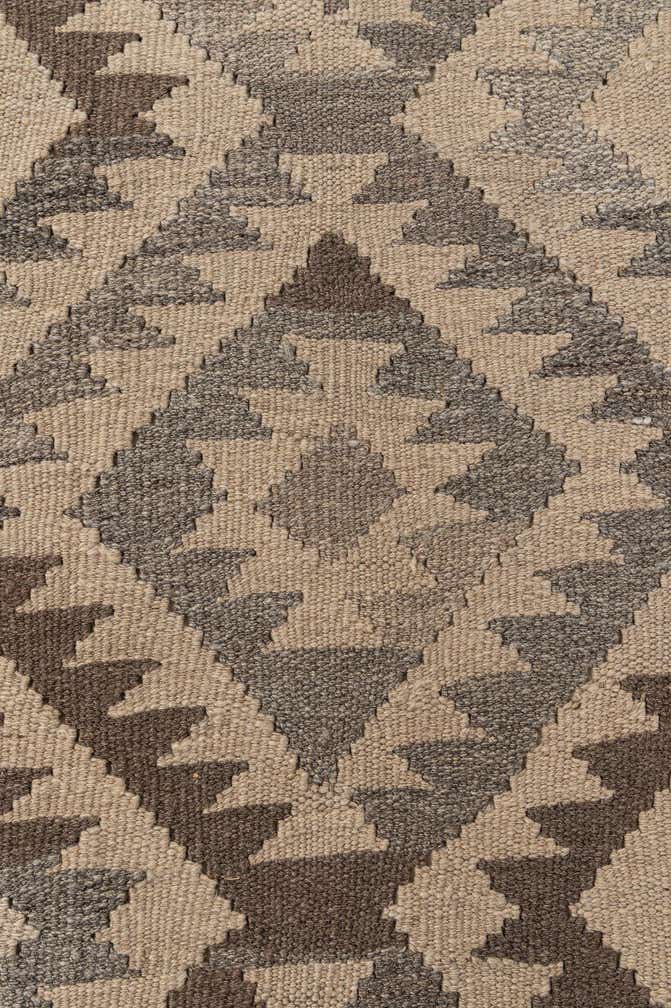 6' 5 x 9' 9 Hand Woven Kilim Maymana Wool Rug