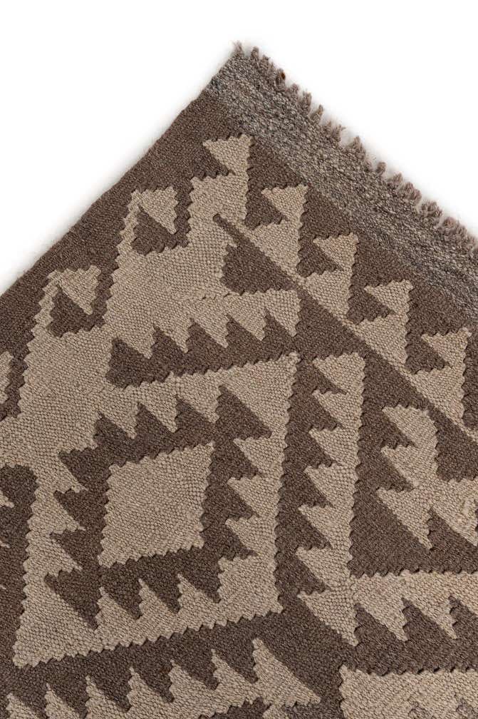 6' 5 x 9' 9 Hand Woven Kilim Maymana Wool Rug