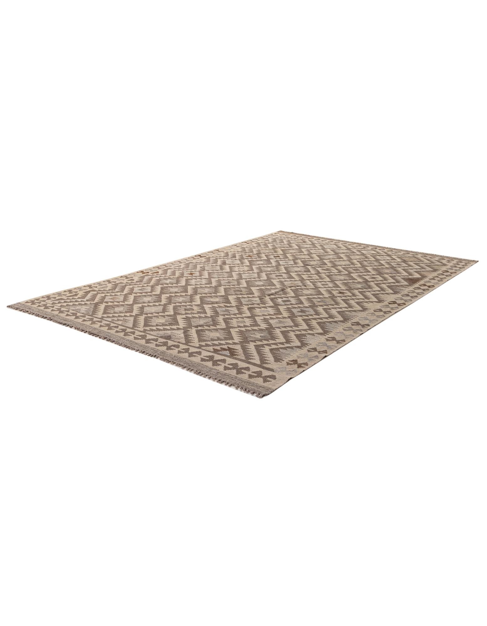 6' 8 x 9' 10 Hand Knotted Kilim Maymana Wool Rug