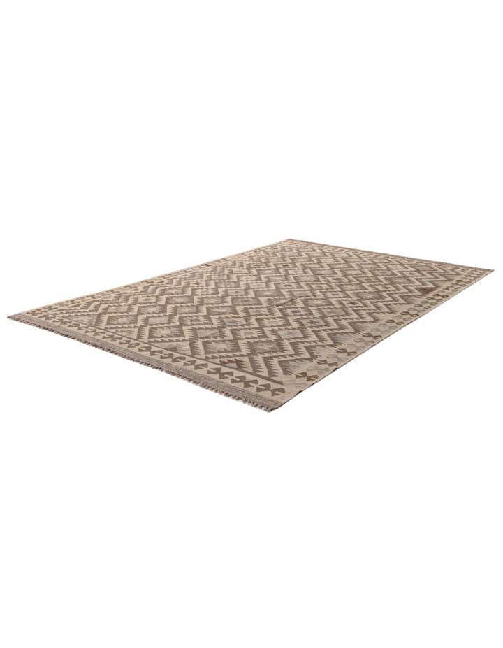 6' 8 x 9' 10 Hand Knotted Kilim Maymana Wool Rug