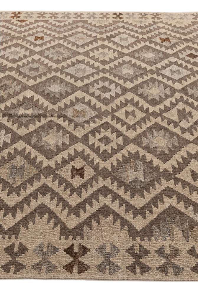 6' 8 x 9' 10 Hand Knotted Kilim Maymana Wool Rug