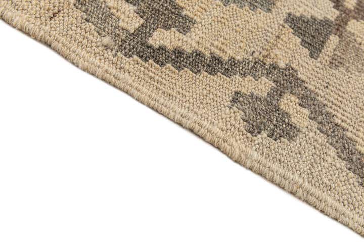 6' 9 x 9' 10 Hand Woven Kilim Maymana Wool Rug