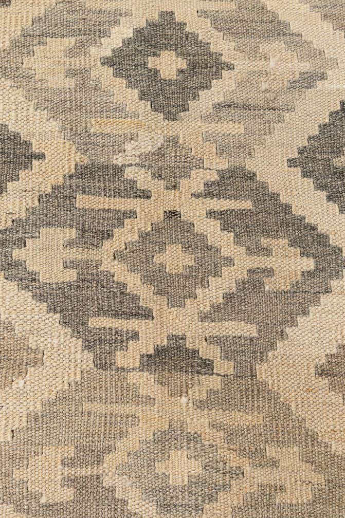6' 9 x 9' 10 Hand Woven Kilim Maymana Wool Rug
