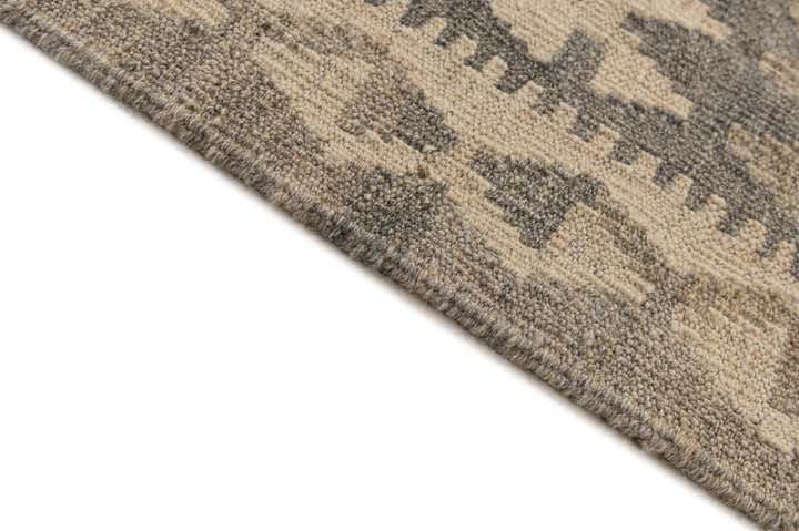 6' 8 x 9' 10 Hand Woven Kilim Maymana Wool Rug