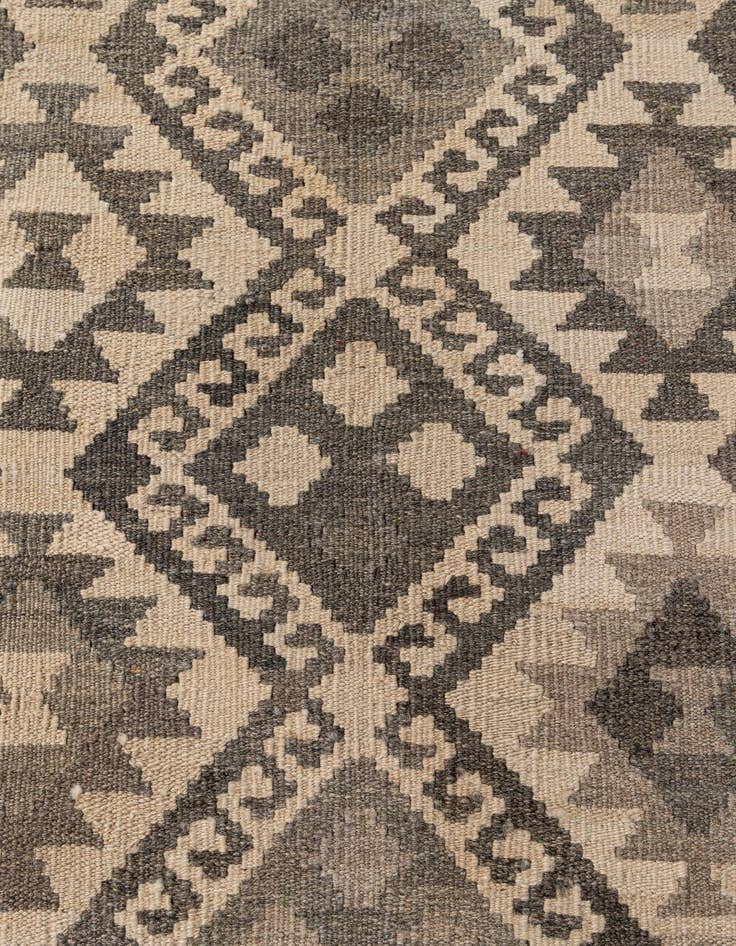 Detail image of 6' 8 x 9' 8  Hand Woven Kilim Maymana Wool Rug