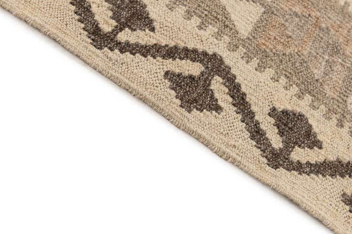 6' 9 x 9' 11 Hand Woven Kilim Maymana Wool Rug