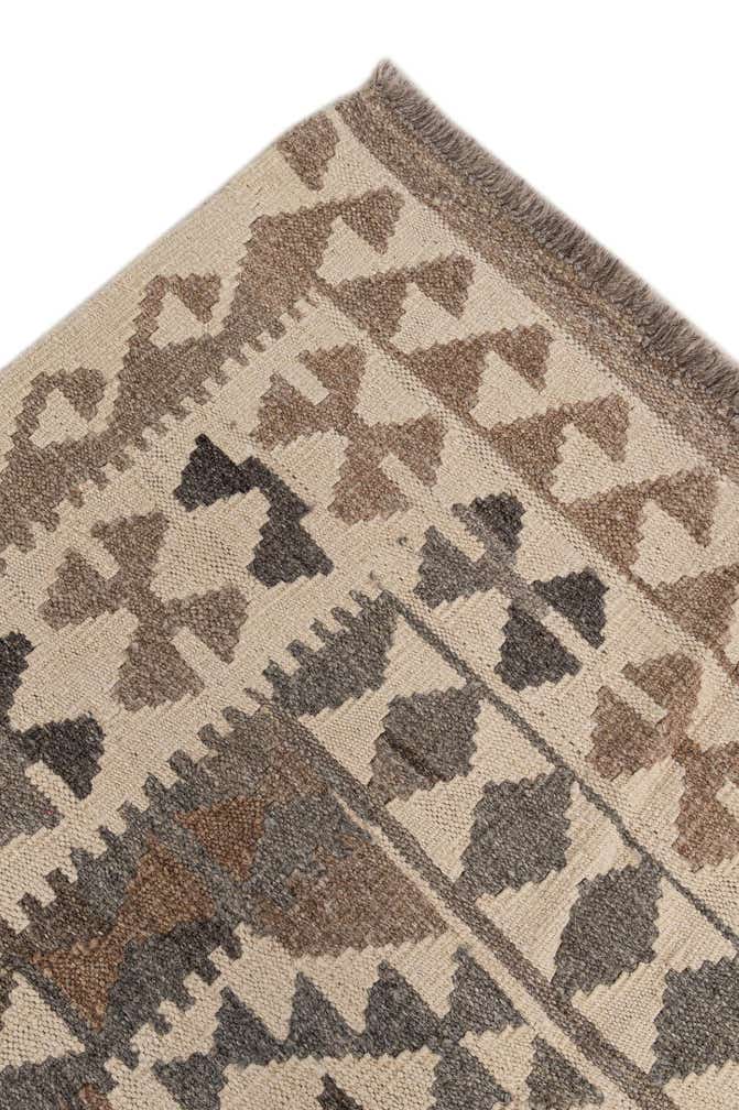 6' 7 x 10' Hand Woven Kilim Maymana Wool Rug