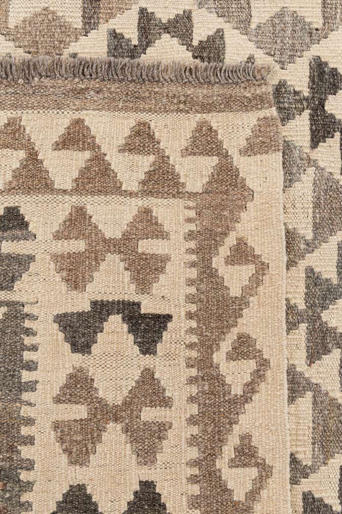 6' 7 x 10' Hand Woven Kilim Maymana Wool Rug