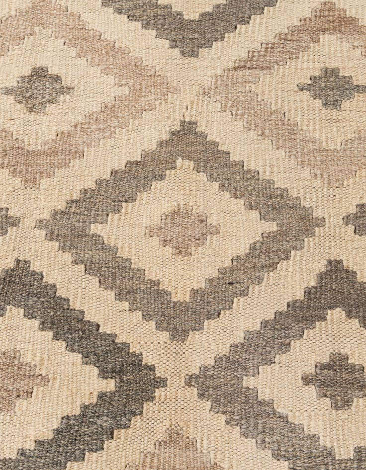 Detail image of 6' 7 x 10' 1  Hand Woven Kilim Maymana Wool Rug