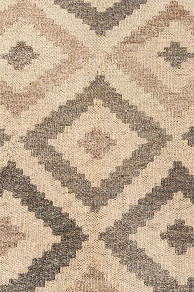 6' 7 x 10' 1 Hand Woven Kilim Maymana Wool Rug