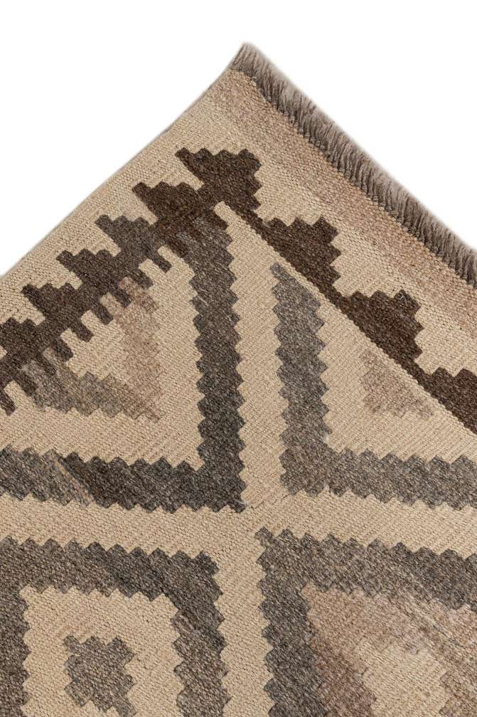 6' 7 x 10' 1 Hand Woven Kilim Maymana Wool Rug