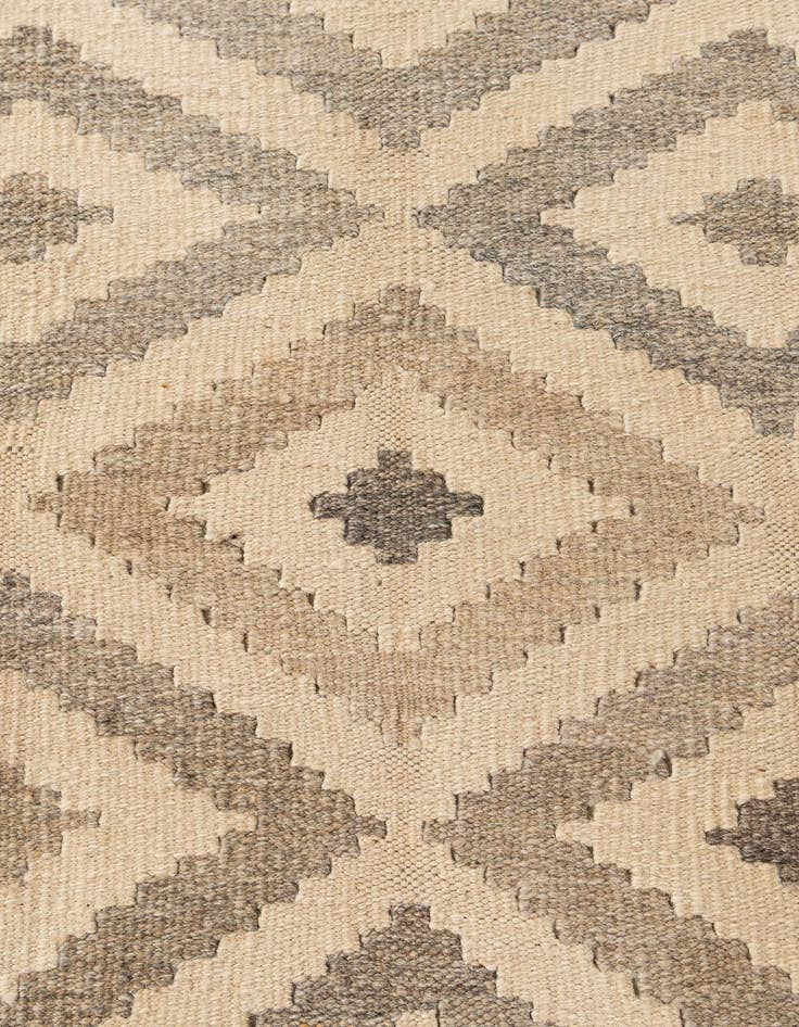 Detail image of 6' 7 x 10' 1  Hand Woven Kilim Maymana Wool Rug