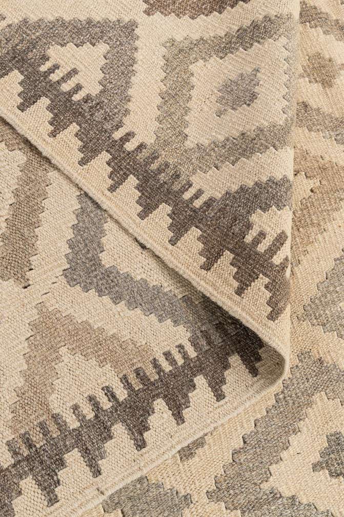 6' 7 x 10' 1 Hand Woven Kilim Maymana Wool Rug