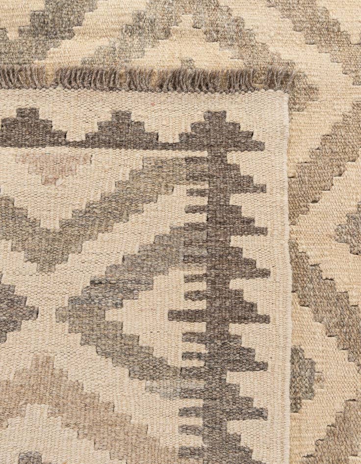 Detail image of 6' 7 x 10' 1  Hand Woven Kilim Maymana Wool Rug