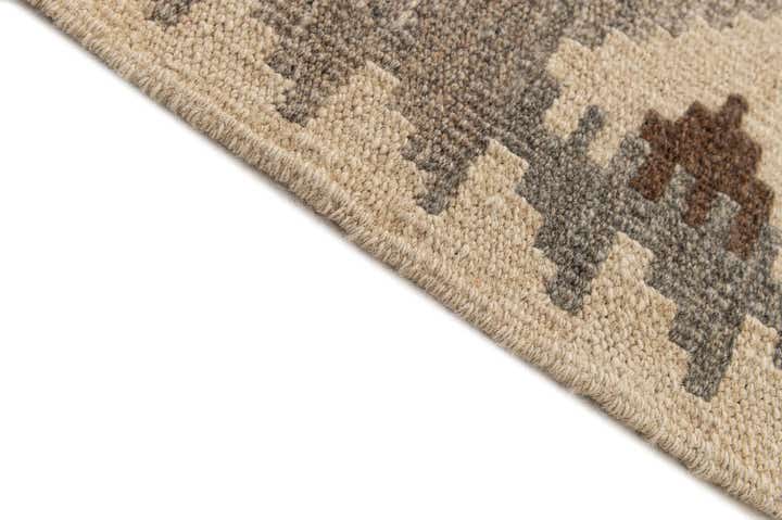 6' 6 x 10' 3 Hand Woven Kilim Maymana Wool Rug