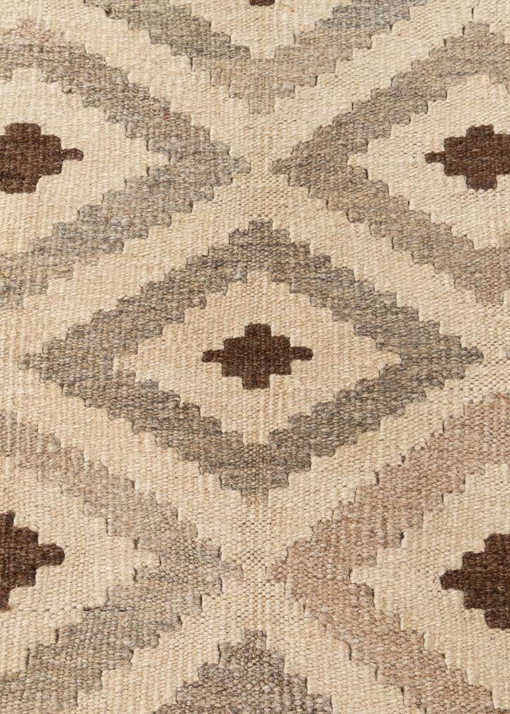 6' 6 x 10' 3 Hand Woven Kilim Maymana Wool Rug