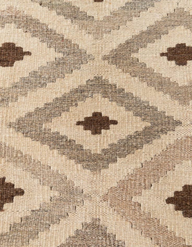 Detail image of 6' 6 x 10' 3  Hand Woven Kilim Maymana Wool Rug