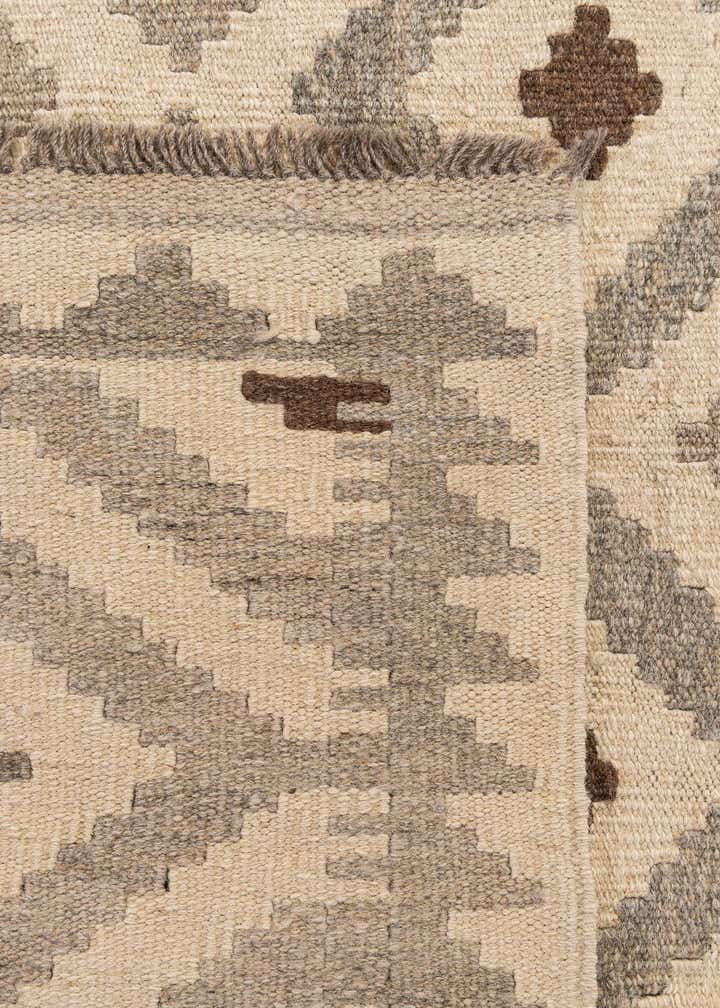 6' 6 x 10' 3 Hand Woven Kilim Maymana Wool Rug