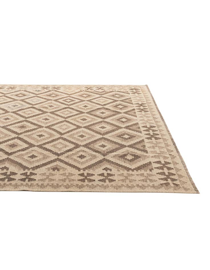 Detail image of 7' 3 x 9' 7  Hand Woven Kilim Maymana Wool Rug